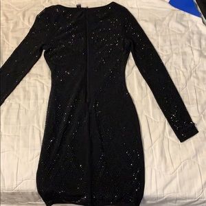 Windsor’s Long Sleeve Rhinestone Dress